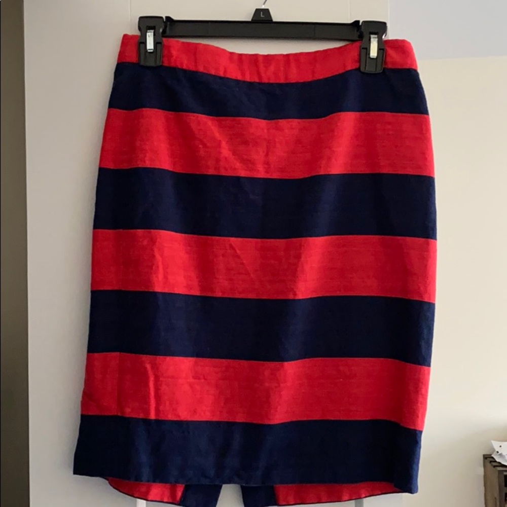 J.Crew Striped Pencil Skirt Size 2
